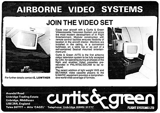 Curtiss & Green Aircraft Video & Audio Systems                   