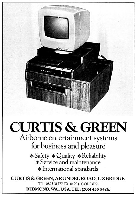 Curtiss & Green Aircraft Video & Audio Systems                   