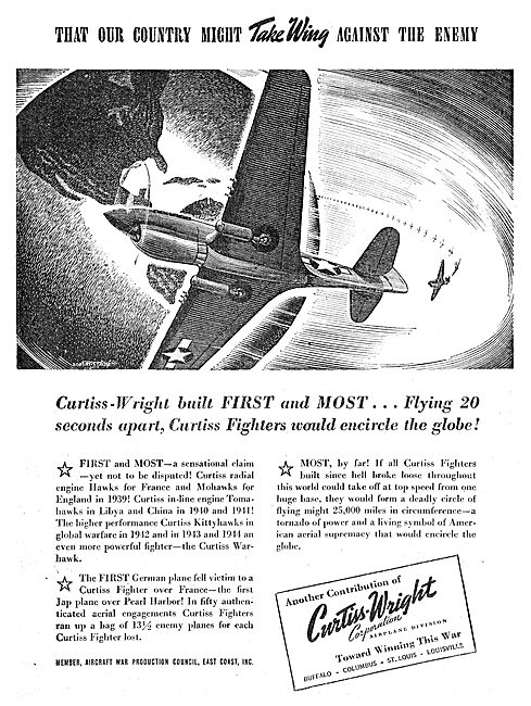 Curtiss-Wright Fighter Aircraft - Mohawk                         