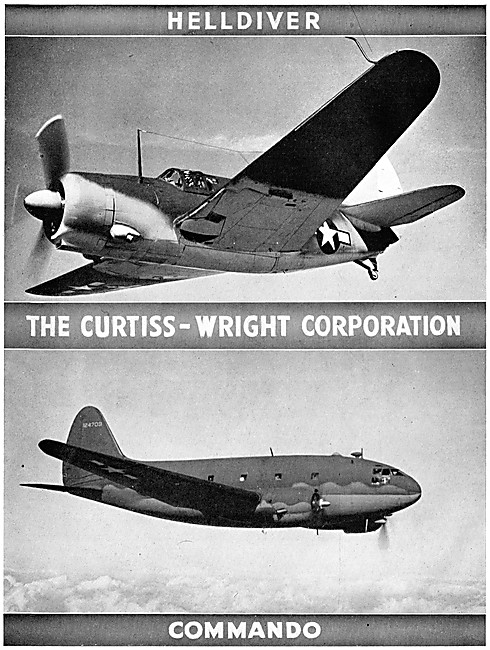 Curtiss-Wright Helldiver - Curtiss Wright C-46 Commando          