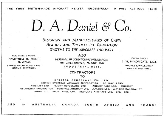 D.A.Daniel Cabin Heating & Ventilation Systems                   