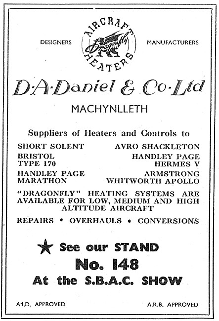 D.A.Daniel Aircraft Heaters & Controls.                          