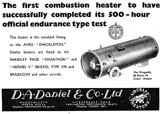 D.A.Daniel. Machynlleth - Dragonfly 50 Mark VI Cabin Heater      