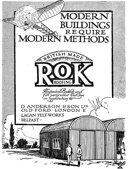 D.Anderson & Sons ROK Belfast Roofs For Aeroplane Hangars        