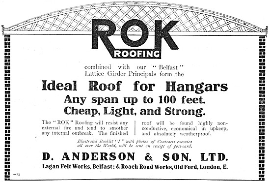 D.Anderson ROK Belfast Roofs For Aircraft Hangars                