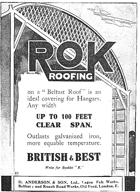 D.Anderson & Sons ROK Belfast Roofs 100ft Span Hangar Roofs      