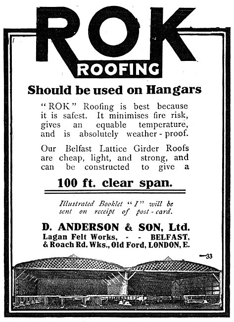 D.Anderson & Sons ROK Belfast Lattice Girder Roofs For Hangars   