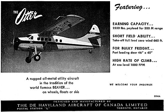 De Havilland Canada DHC Otter CF-EYY                             