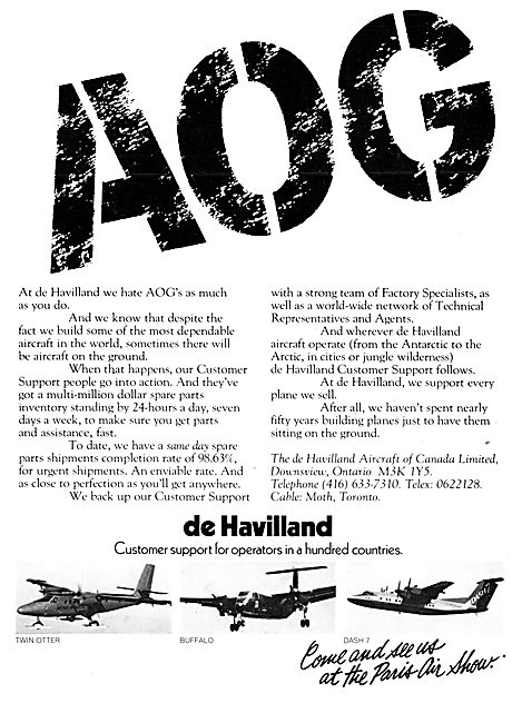 De Havilland Canada DHC Utility Aircraft 1977                    