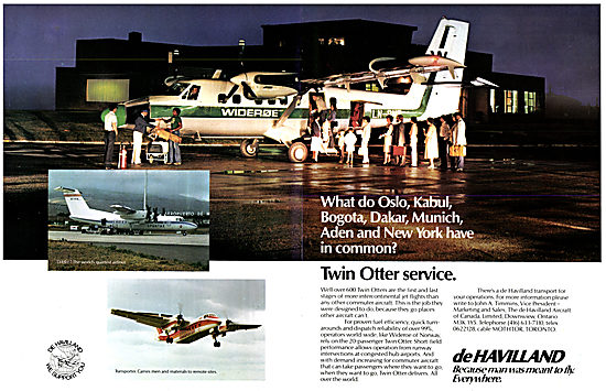 De Havilland Canada DHC Twin Otter - DHC Transporter             