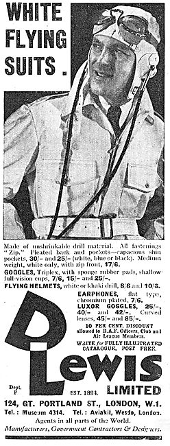 D.Lewis Aviators Clothing - Flying Clothing                      