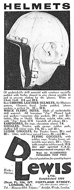 D.Lewis Flying Clothing - Helmets                                