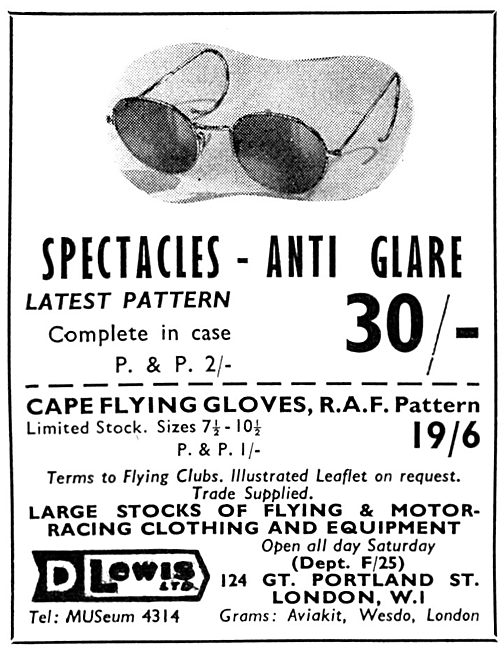 D.Lewis Flying Clothing - Sun Glasses                            