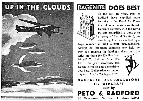 Dagenite Aircraft Batteries                                      