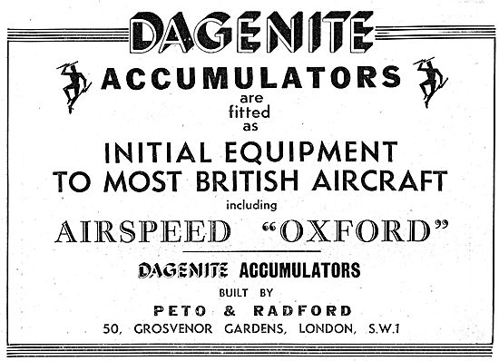 Dagenite Accumulators For Aircraft                               