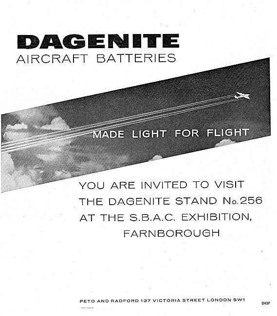 Dagenite Aircraft Batteries                                      