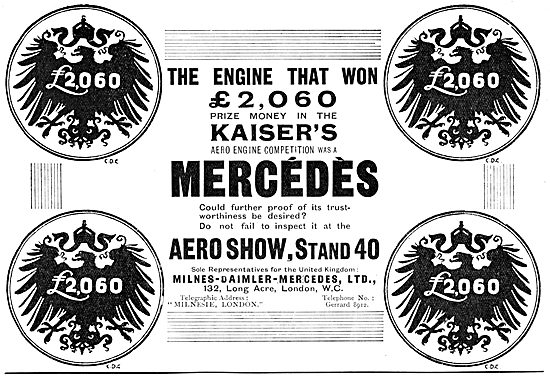 Milnes-Daimler-Mercedes - Mercedes Aero Engine 1912              