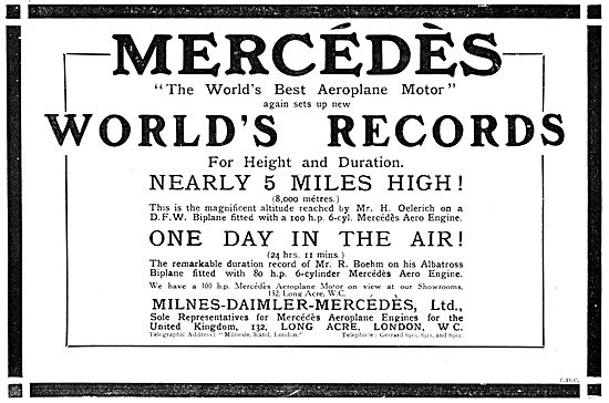 Milnes-Daimler-Mercedes. Mercedes Aero Engine 1914               