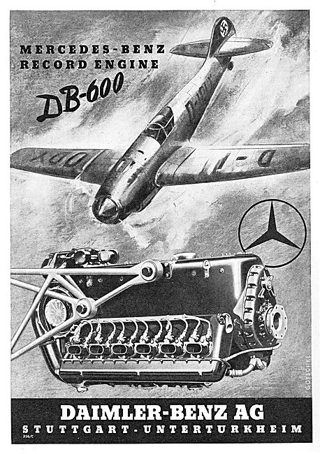 Daimler-Benz DB-600 Aero Engine.                                 