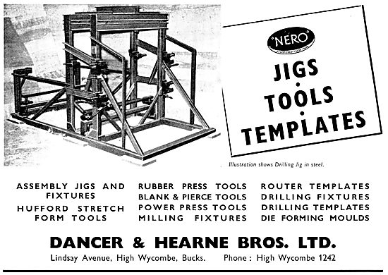 Dancer & Hearne Aircraft Assembly Jigs, Tools & Templates        