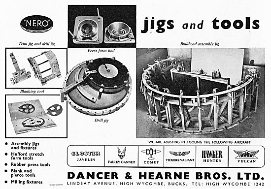 Dancer & Hearne Jigs & Tools For The Aircraft Industry           