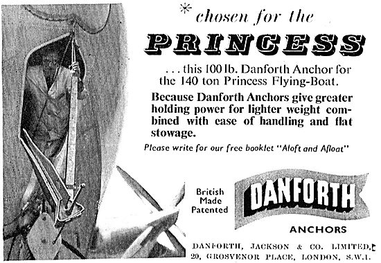 Danforth, Jackson & Co Flying Boat Anchor                        