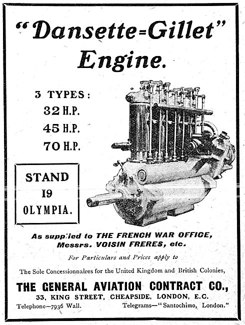 Dansette-Gillet Aero Engines                                     