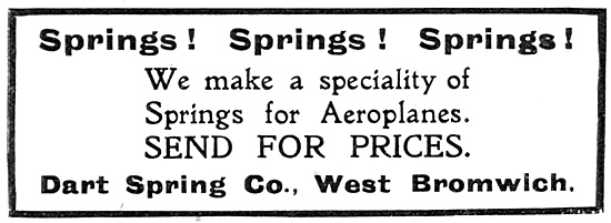 Dart Spring Co. 1918 Advert                                      