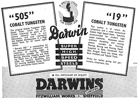 Darwins 505 Cobalt Tungsten & 19 Cobalt Tungsten                 