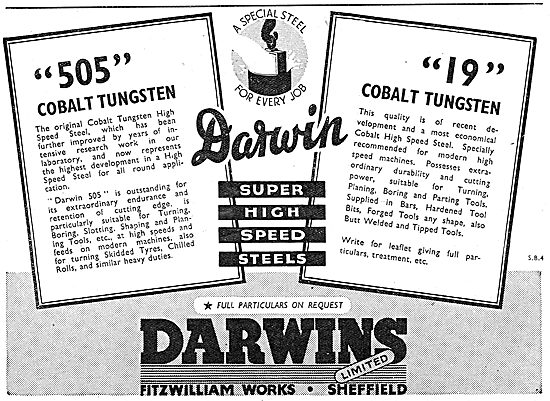 Darwins Steels. 505 Cobalt Tungsten. 19 Cobalt Tungsten          