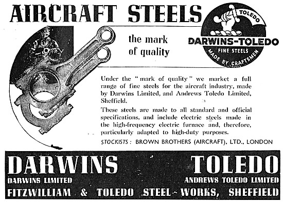 Darwins Aircraft Steels - Darwins TOLEDO Steels                  