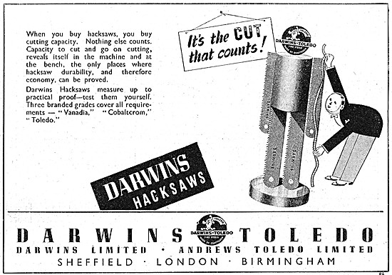 Darwins Toledo Cobaltcrom Hacksaws                               