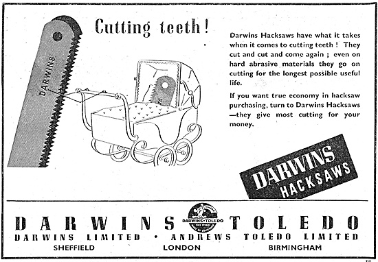 Darwins Toledo Cutting Tools - Hacksaws                          