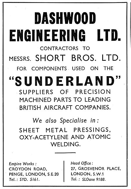 Dashwood Engineering. Precision Engineering For Aircraft         