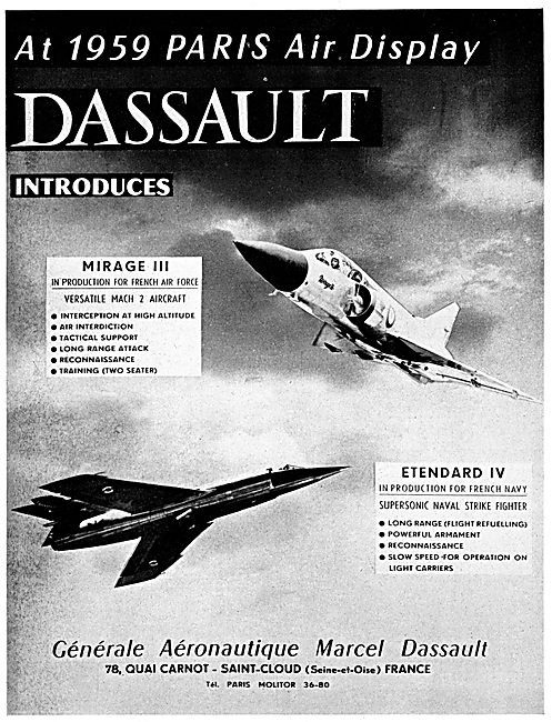 Dassault Mirage III - Dassault Etendard IV                       