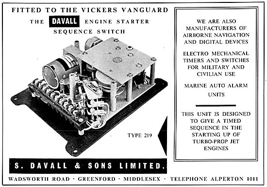 Davall Engine Starter Sequence Switch                            