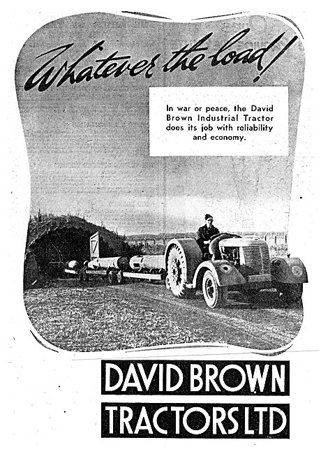 David Brown Industrial Tractors 1943 Advert                      