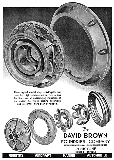 David Brown Foundries - Steel Castings For Aircraft              