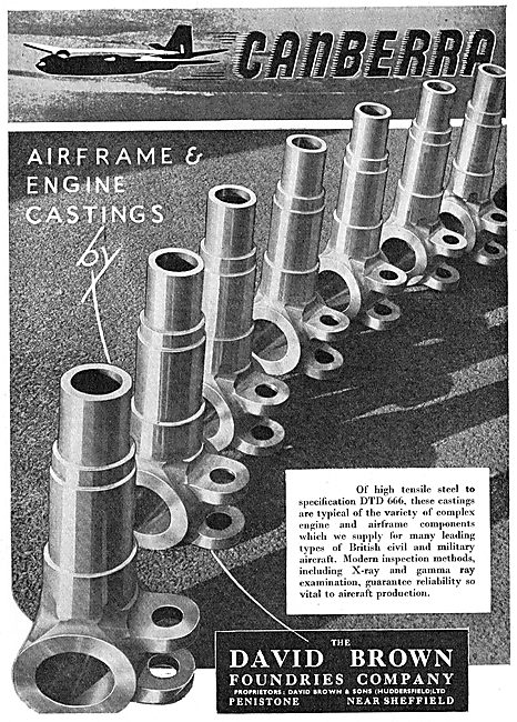 David Brown Foundries Airframe & Engine Castings                 