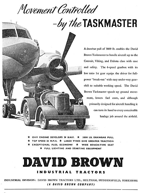 David Brown Industrial Tractors - Airfield Tugs - Taskmaster     