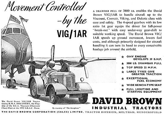 David Brown VIG / 1AR Aircraft Tug / Tractor                     