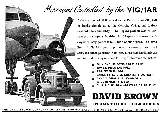 David Brown Aircraft Tractors                                    