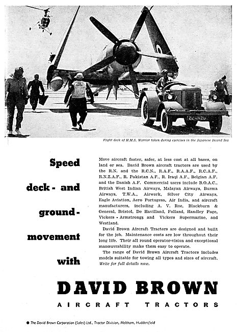 David Brown Aircraft Movement Tractors                           