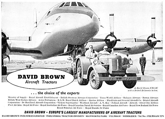 David Brown Aircraft Tractors - David Brown Tugs                 