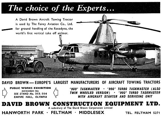 David Brown Taskmaster Aircraft Tractors 1958                    