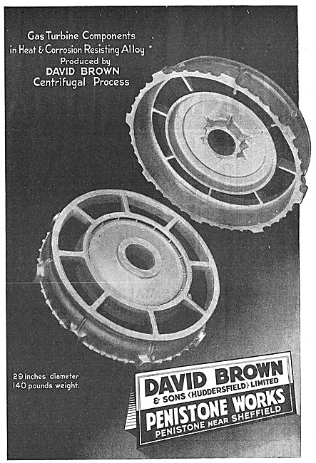 David Brown Gas Turbine Components                               