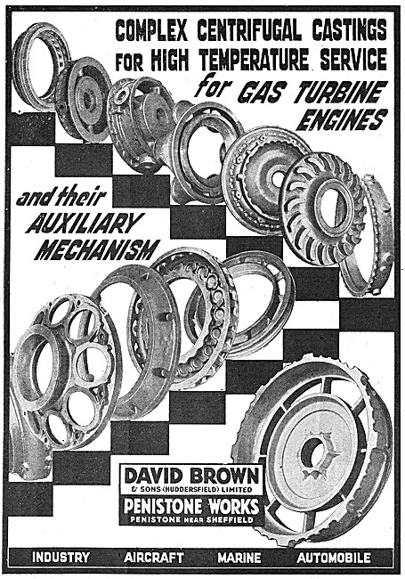 David Brown Castings For Gas Turbine Engines                     