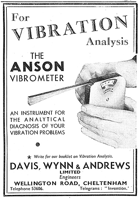 Davis, Wynn & Andrews Vibration Analysis  Anson Vibrometer       