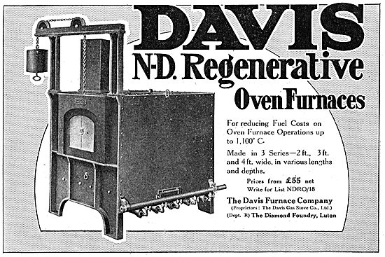 The Davis Furnace Company: N-D. Regenerative Oven Furnaces 1918  