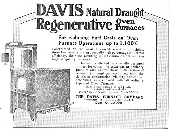 The Davis Furnace Company: Oven Furnaces 1918                    